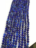 Lapis Round Faceted Beads 3.5 mm Size - Length 40 cm