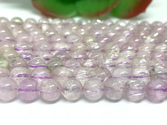Kunzite 6mm, Kunzite Round Beads- 40 cm Length - AAAA Quality - Natural Kunzite Beads- kunzite Gemstone Beads- Transparent Quality Beads