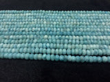 1/2 strand AAA Quality Larimar 10 mm Roundel Beads, Length 20 cm Larimar Good Quality beads - Larimar Rondelle Beads