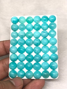 8MM Amazonite Smooth Round Cabs, Top Quality Cabochon Pack of 4 Pc Good Color Amazonite gemstone cabs