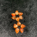 Sunstone Cabs 8X12 mm Sunstone Pear Cabs Natural gemstone cabochon- AAAA QUALITY ( Pack of 4 pc ) Sunstone Cabochon - Sunstone Loose Stones