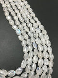 Rainbow Moonstone Oval Beads , 14 Inch Strand - Moonstone Oval beads 6x8 mm