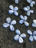 7X10 MM Kyanite Pear Cabochons, Kyanite Cabs, Super Fine Quality Cabs,Pack of 4pc.