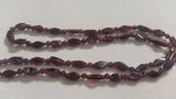 Garnet Necklace with Shakarpara and Round Shape , Length 32"