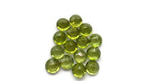 3mm Peridot Round Cut , Top Quality , Pack of 8 Pieces , loose Gemstone Cabochon , Gemstone cut stone