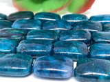 Apatite 12x16mm Neon Apatite Rectangle Beads- 40 cm Length - - Neon Apatite Beads- Neon Apatite Gemstone Beads-