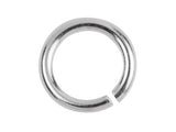 20 Pcs 7 mm 21 gauge Sterling Silver Open Jump Rings With Rhodium , Jewelry Findings (SSJR048018)