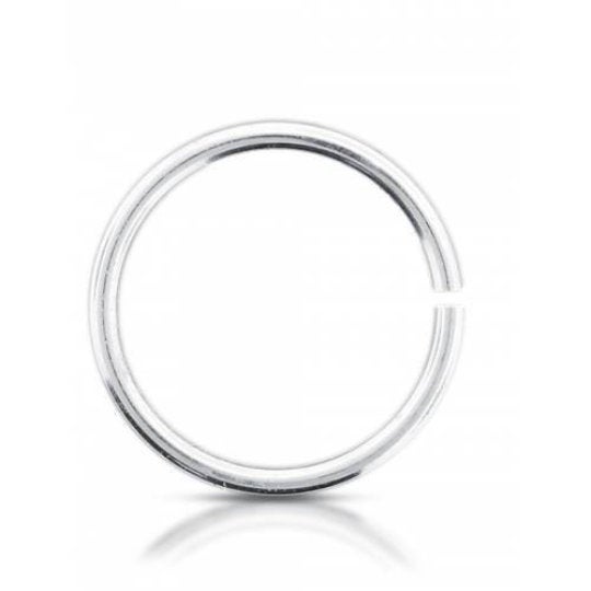 20 Pcs 7 mm 21 gauge Sterling Silver Open Jump Rings With Rhodium , Jewelry Findings (SSJR048018)