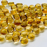 6mm Citrine Round Cabochons , Good yellow color cabs, Natural Citrine Cabs , Pack of 5 pcs