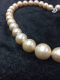 Freshwater Pearl Round beads ,11-15mm size -100% Natural Color - Golden Color AAAA Quality 40cm Length