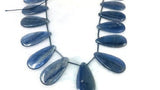 Copy of 14X29mm Kyanite Smooth Pear Beads AAA Quality , Blue Kyanite top quality Rare Available- Kyanite Pear Beads 16 pieces.