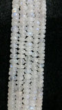 9MM Rainbow Moonstone Smooth Roundel Beads , AA quality and length 14", Moonstone Roundel beads