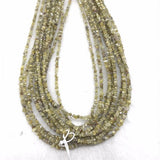 Yellow Diamond Chips strand , length 17" Natural diamond chips, 20 carat strand , diamond beads in freeform shape .