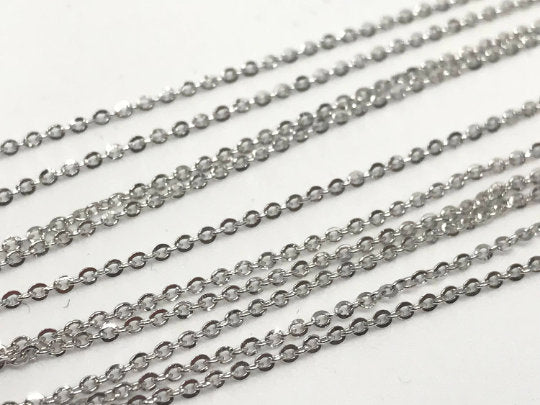 925 Sterling Silver Chain , Length 18