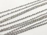 925 Sterling Silver Chain , Length 18" Silver Chain Necklace with White Rhodium gram weight 1.20 gram code SS19