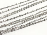 925 Sterling Silver Chain , Length 18" Silver Chain Necklace with White Rhodium gram weight 1.20 gram code SS19