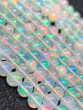 Ethiopian Opal Round 4-6M Beads,16 Inches Strand,Superb Quality,Natural Ethiopian Opal round beads ,code #12 Precious gemstone, lots of fire