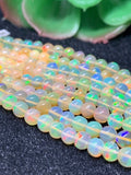 Ethiopian Opal Round 4-6M Beads,16 Inches Strand,Superb Quality,Natural Ethiopian Opal round beads , code #9 Precious gemstone, lots of fire