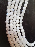 10MM.Rainbow Moonstone Round Beads , Length 14 Inch and AA Quality beads.