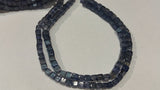 Iolite  Cube beads 4-4.5mm - Length 16 Inch- Iolite Square Beads