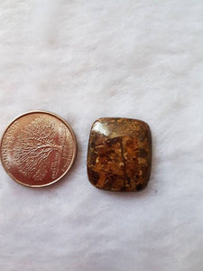 BRONZITE Smooth Cabs ,Natural gemstone cabochon .Size 22X19MM code 02 , gemstone cabs