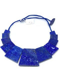 Lapis Necklace -CODE #31 -Lapis Square Shape Necklace- Lapis Fancy Necklace - Fancy Jewelry - Super Quality - Lapis Lazuli Necklace