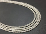 2.5MM Diamond faceted Beads Grey and brown Color, Top Quality .Natural grey Diamond , pack of 10 loose pc .