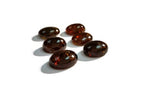 10X14mm Grossular Garnet Smooth Oval Cabs , Brown Garner Cabs. Pack of 2 Pc.