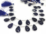 12X18MM Sodalite faceted Pear , Natural gemstone briolette . length 8 '