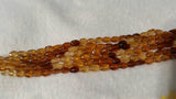 Hessonite Faceted Oval Shape graduated, Size of beads 87X9MM , Brown Garnet Faceted Shape