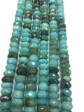 Peruvian Opal Mystic Faceted Roundel, Opal Coating Beads, 8-9mm size, Top Quality Beads