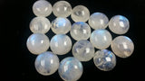 14MM MOONSTONE ROUND CABOCHON , pack of 2 pcs.Blue Fire Moonstone cabs  . Moonstone Loose Cabs