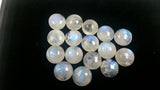 14MM MOONSTONE ROUND CABOCHON , pack of 2 pcs.Blue Fire Moonstone cabs  . Moonstone Loose Cabs