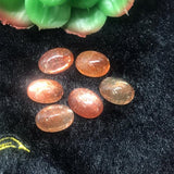 Sunstone 6X8M Smooth Oval Cabs , Natural gemstone cabochon. Good Quality cabs ( Pack of 6 pc )