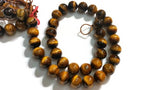12mm Tiger Eye Round Beads , Length of strand 16 " Good quality and Natural Tiger Eye