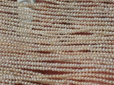 2MM Freshwater Cultured Near Round Pearl -Code 10 -Natural Freshwater pearl , AAA Grade 40 cm Strand