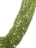 Peridot Faceted Oval beads 5X8mm size, 14 Inch Strand, Medium Size