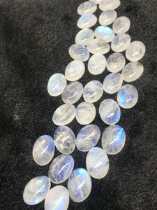 13X18MM Rainbow Moonstone Oval Cabs , Pack of 4Pcs. AAA quality cabochon. loose gemstone.