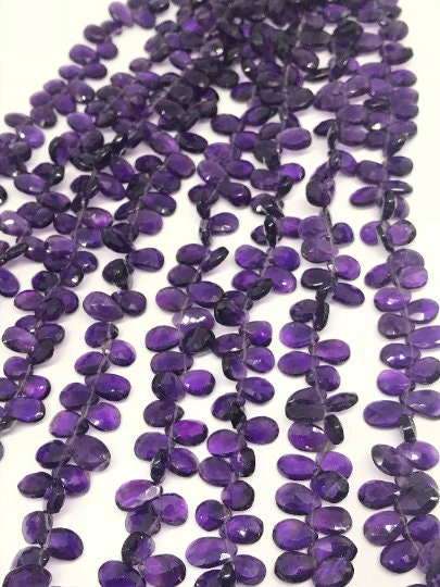 Natural Amethyst Faceted Pear Shape 8