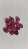 Pink Sapphire Faceted 7X9MM Ruby Faceted Oval Cabs , Natural Ruby Pack of 2 Pc