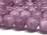 12 MM Kunzite Round Beads, AAAA Quality, Length 40cm -Natural Kunzite Beads-Purple Color origin brazil