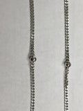 925 Sterling Silver Chain , Length 24" Silver Chain Necklace with White Rhodium gram weight 2.05 code SS15