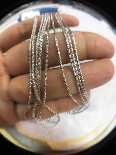 925 Sterling Silver Chain , Length 18