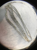 925 Sterling Silver Chain , Length 18" Silver Chain Necklace with White Rhodium gram weight 2.43 code SS04