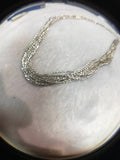 925 Sterling Silver Chain , Length 18" Silver Chain Necklace with White Rhodium gram weight 2.43 code SS04