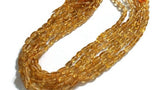 Citrine  Rice Beads 7X10MM  Sze Length 15"- Citrine Beads