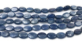 10x14MM  Kyanite Smooth Oval Beads AA Quality , Blue Kyanite Oval Beads 16" . Blue Kyanite Smooth shape