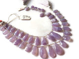 Scorolite faceted Pear Shape - Length 8 Inches , shape Size 7X14 - 9X19 MM , AAA Quality gemstone , Purple Scorolite briolette