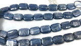 13x18mm Kyanite Smooth Rectangle Beads AAA Quality , Blue Kyanite top quality Rare Available- Kyanite Rectangle Beads 40cm