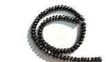 8MM Hematite Faceted Roundel, AAA Quality ,Natural hematite beads , length 16 Inch